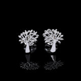 Tree Design 925 Sterling Silver Studs