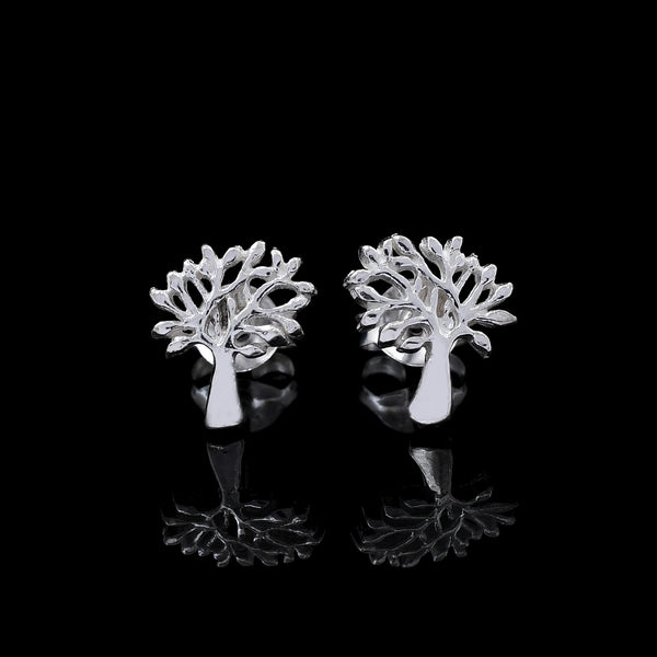 Tree Design 925 Sterling Silver Studs