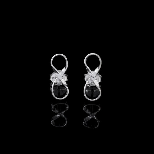 Infinity Shape 925 Sterling Silver Studs