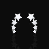 Four Star Design 925 Sterling Silver Studs