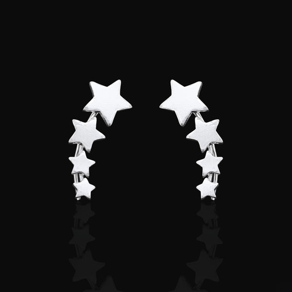 Four Star Design 925 Sterling Silver Studs