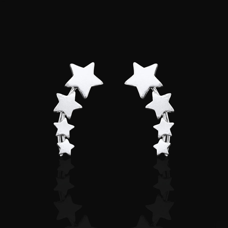 Four Star Design 925 Sterling Silver Studs