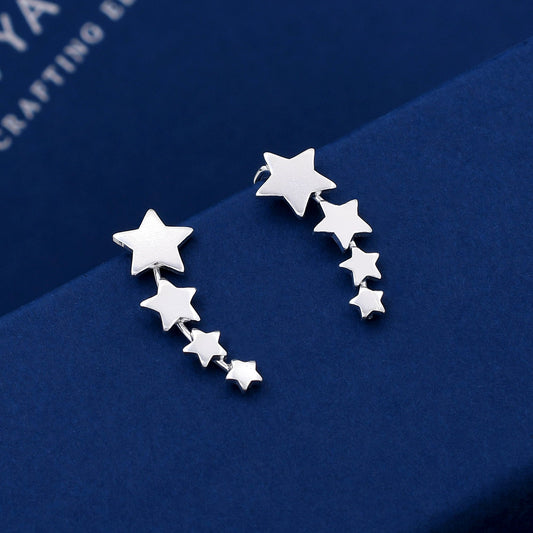 Four Star Design 925 Sterling Silver Studs