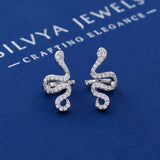 Snake Design 925 Sterling Silver Studs