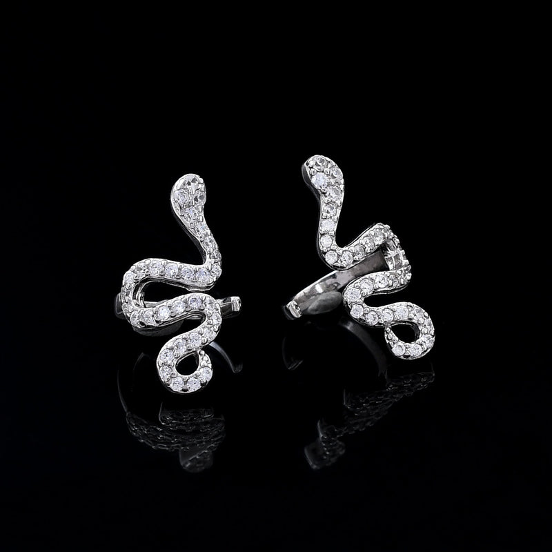 Snake Design 925 Sterling Silver Studs