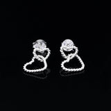 Heart Design 925 Sterling Silver Earring