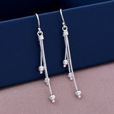 Elegant Long 925 Sterling Silver Earring