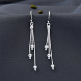 Elegant Long 925 Sterling Silver Earring