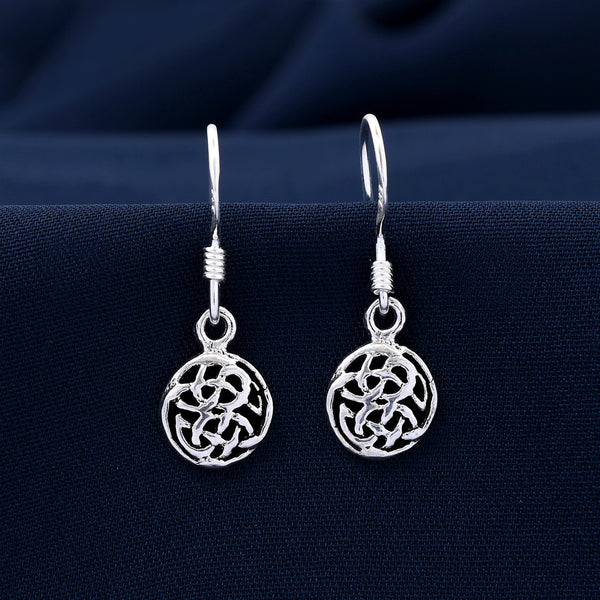 Celtic Drop 925 Sterling Silver Earring