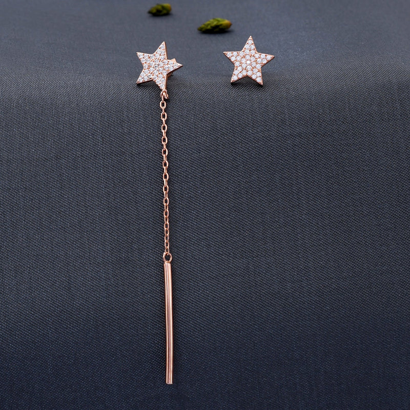 Star Design 925 Sterling Silver Earring