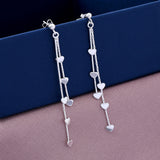 Heart Design 925 Sterling Silver Earring