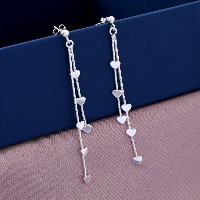 Heart Design 925 Sterling Silver Earring