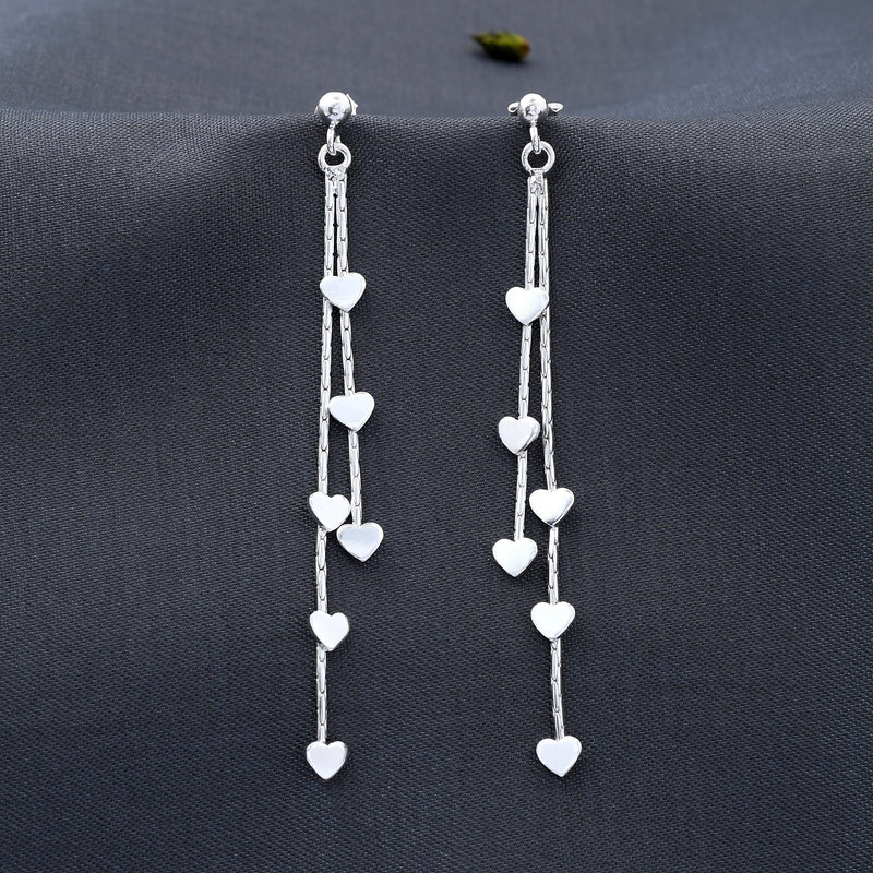 Heart Design 925 Sterling Silver Earring