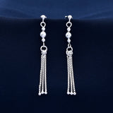 Three Layer Chain 925 Sterling Silver Earring