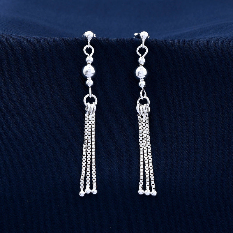 Three Layer Chain 925 Sterling Silver Earring