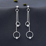 Circle Chain Design 925 Sterling Silver Earring