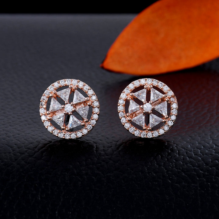 Delicate Flowers Diamond Studs