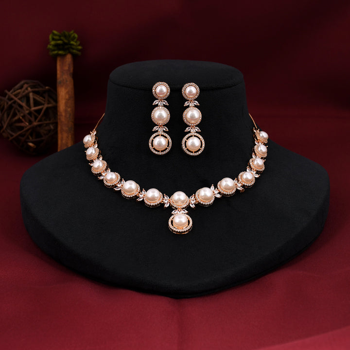 Diamond Necklace With Pearl