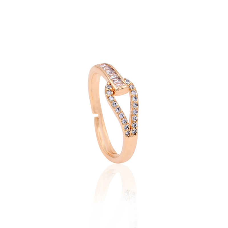 Carat Gold Linked in Love Diamond Finger Ring