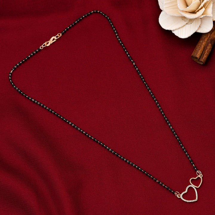 Heart Shape Diamond Mangalsutra