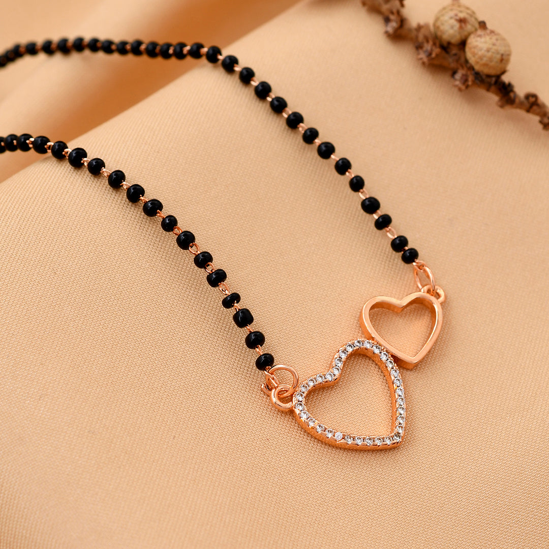 Heart Shape Diamond Mangalsutra