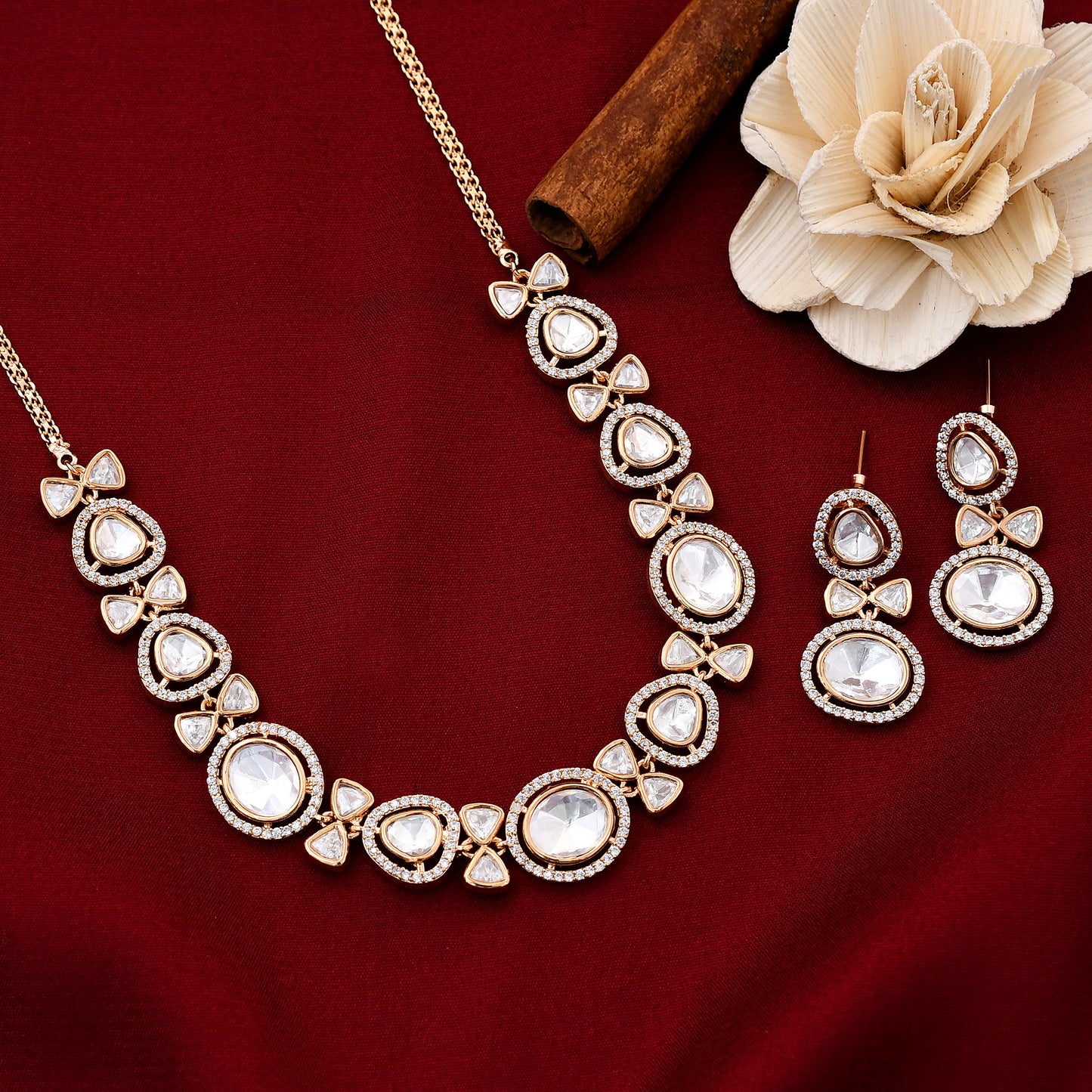 Elegant Designer Kundan Polki Necklace