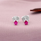 Oval Shape 925 Sterling Silver Studs