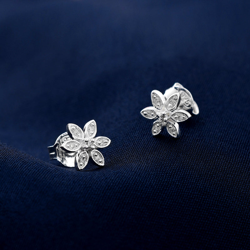 Flower 925 Sterling Silver Studs