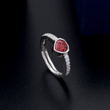 Classic Heart Design 925 Sterling Silver Ring