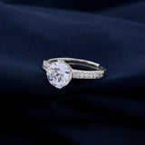 Exquisite Diamond 925 Sterling Silver Ring