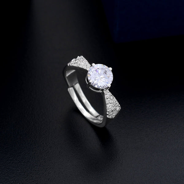 Sparkle Diamond 925 Sterling Silver Ring