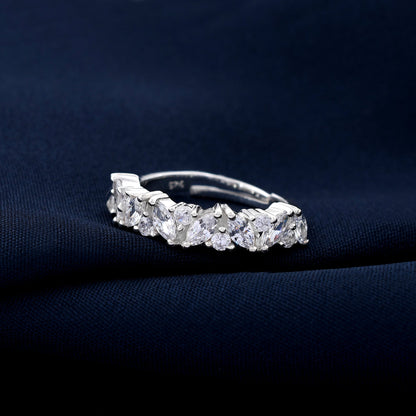 Classic Diamond 925 Sterling Silver Ring