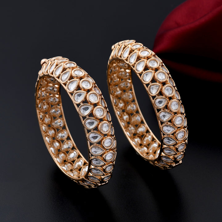 Uncut Cluster Polki Bangles