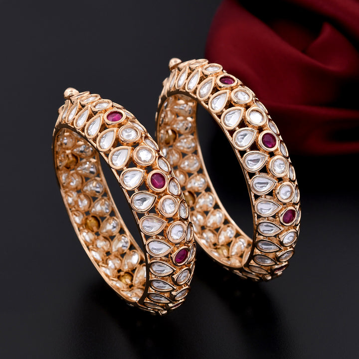 Uncut Cluster Polki Bangles