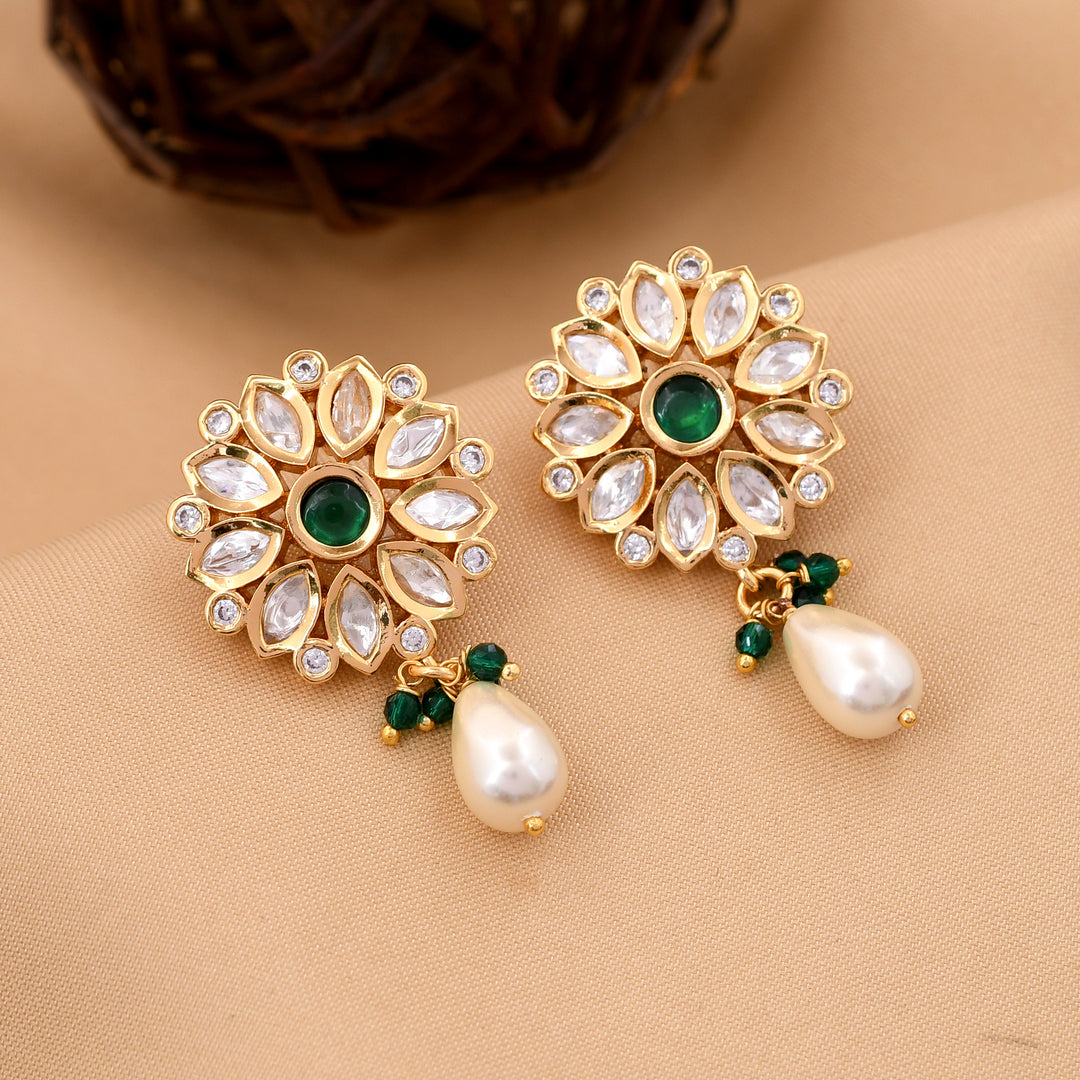 Flower Design Kundan Choker Set