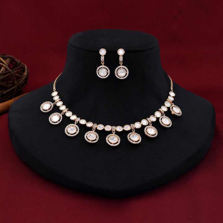 Kundan Polki Necklace Set