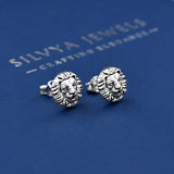 Lion Design 925 Sterling Silver Studs