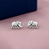 Elephant 925 Sterling Silver Studs