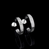 Cartier Diamond 925 Sterling Silver Earring