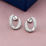 Acrylic Hoop 925 Sterling Silver Earring