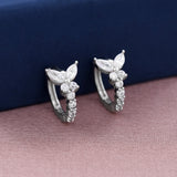 Crystal Rose 925 Sterling Silver Earring