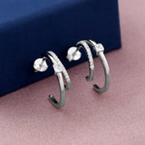 Mini Diamond 925 Sterling Silver Earring