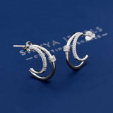 Mini Diamond 925 Sterling Silver Earring