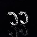 Elegant Knot Hoop 925 Sterling Silver Earring