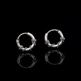 Classic 925 Sterling Silver Bali Hoop Earring