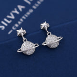 Elegant Pearl Crystal 925 Sterling Silver Earring