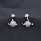 Elegant Pearl Crystal 925 Sterling Silver Earring