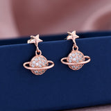 Elegant Pearl Crystal 925 Sterling Silver Earring