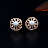 Radiant Pearl Stud Earrings