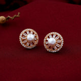 Radiant Pearl Stud Earrings